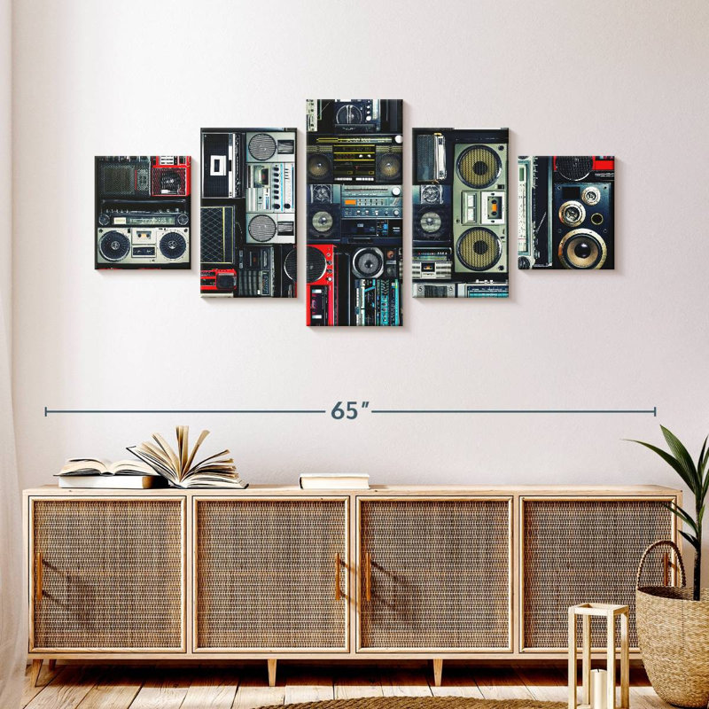 Boombox Wall, H 24 po x l 55 po