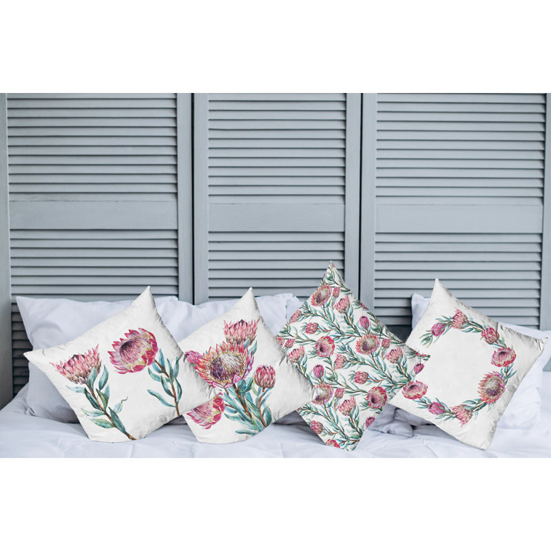 Ensemble de housse de coussin 4 pièces, 16" x 16"