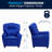 Contemporary Kids Recliner with Cup Holder-56801137