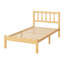 Structure de lit plateforme en bois de bambou 14 po avec tête de lit ondulée, lattes en métal, aucun sommier requis-108620989-126376343
