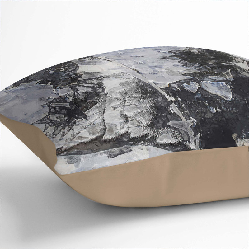 Square Throw Cushion, Stone, 55cm H x 55cm W x 20cm D