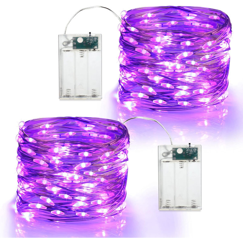 Lumières mauves d'Halloween