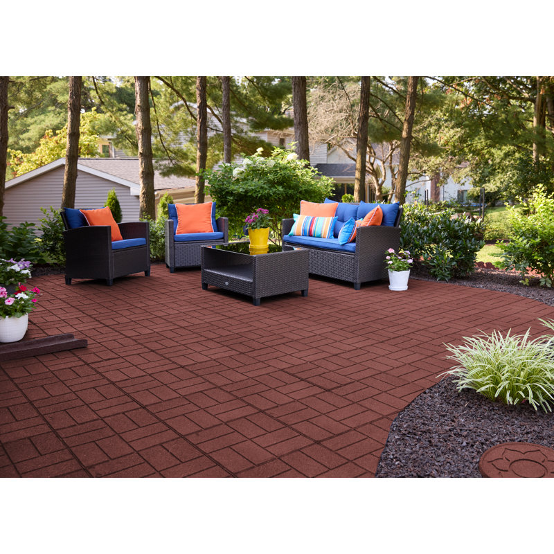 Pavé SmartLoc 16 po de GroundSmart- (9), Rouge