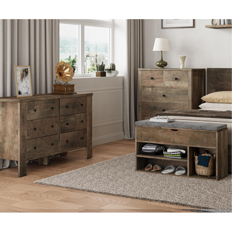 Shoe Storage Bench, Brown