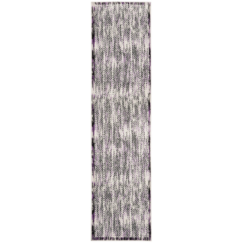 Tapis gris Coggin, Tapis de couloir 2 pi x 8 pi