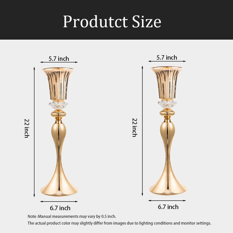 Metal Flower Trumpet Vase, 2