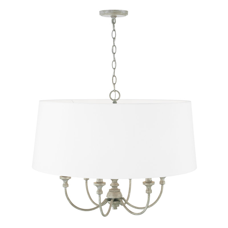 Luminaire suspendu tambour 6 lumières 