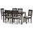 Meladie 6 - Person Four Leg Dining Set-729406785