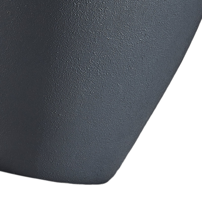 Carrizalez 25 po. Céramique noire rustique à intensité variable pour chambre à coucher, salon, table de chevet, table de chevet, lampe de table simple avec abat-jour empire en lin