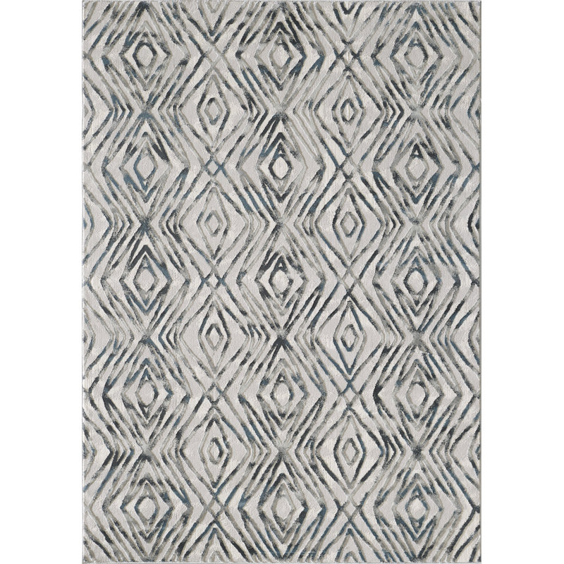 Geometric Indoor Rug, Rectangle 5'3" x 7'6"