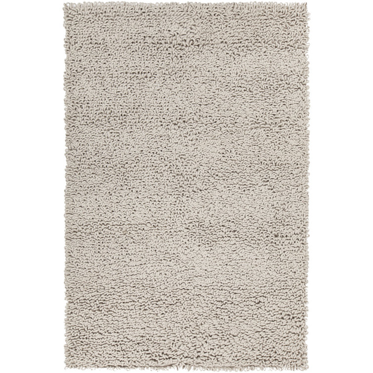 Tapis argenté tissé à la main Shelly