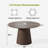Solid Wood Round Pedestal Dining Table-479808689-479808688