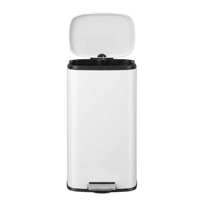 20 Gal Stainless Steel Step On Trash Can Fingerprint-Resistant With Back Handle