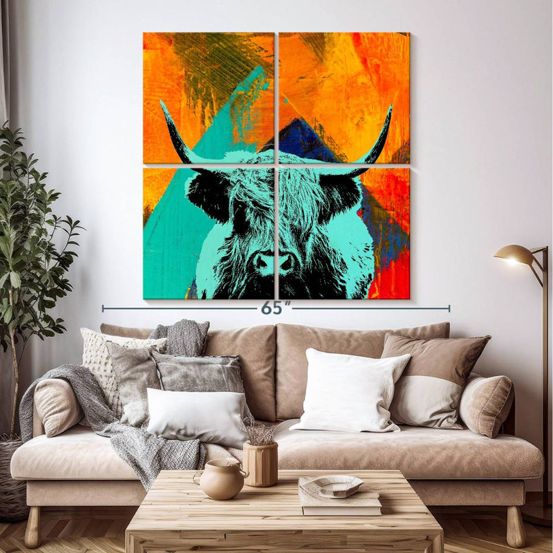 Brampt Highland Cow VI, H 50 po x l 50 po