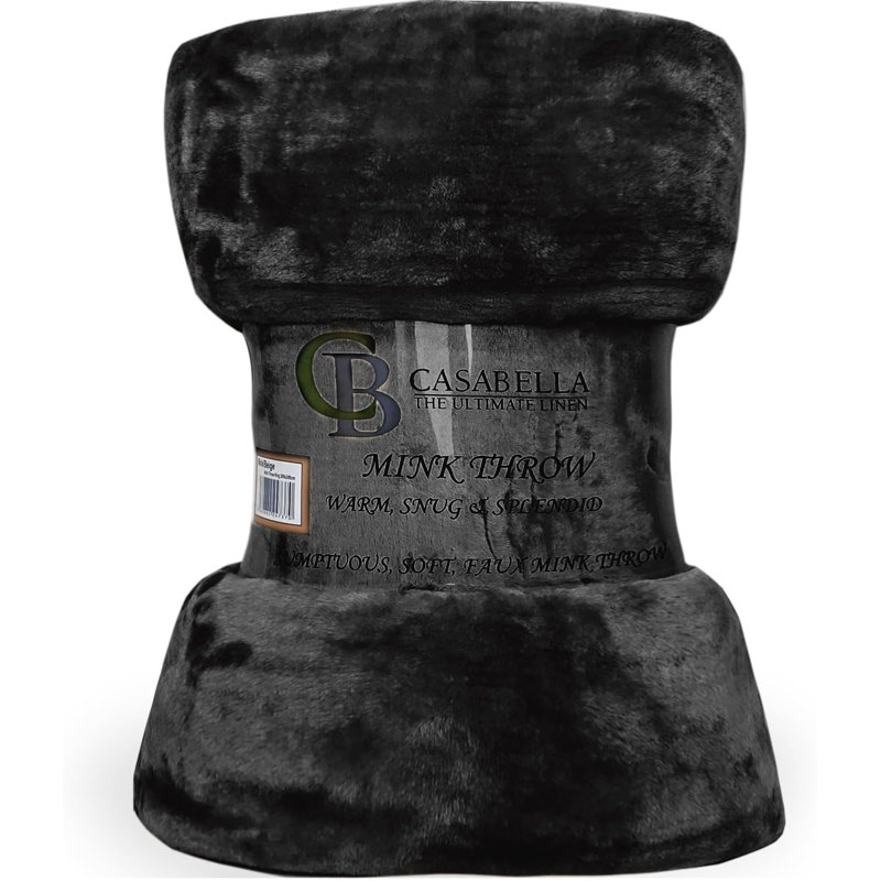 Throw Blanket, W150cm x L200cm, Black