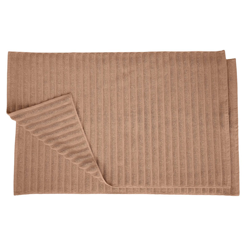 LuxWeave 1000G Premium Cotton Bath Mat Set - 2 Piece, Coffee Brown