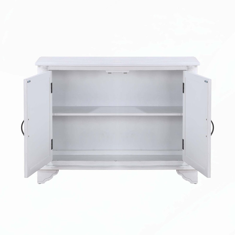 Versatile Console Table with Storage Options and Quality Materials for Home Decoration, Antique White