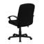 Mid-Back Fabric Executive Swivel Office Chair with Nylon Arms-1306022987