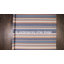 Tapis rayé bleu / crème / gris fait à la main Edeline-88037056