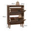 12 Pair Flip Down Shoe Storage