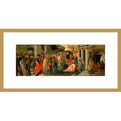 «Adoration of the Magi» par Sandro Botticelli - Estampe numérique encadrée