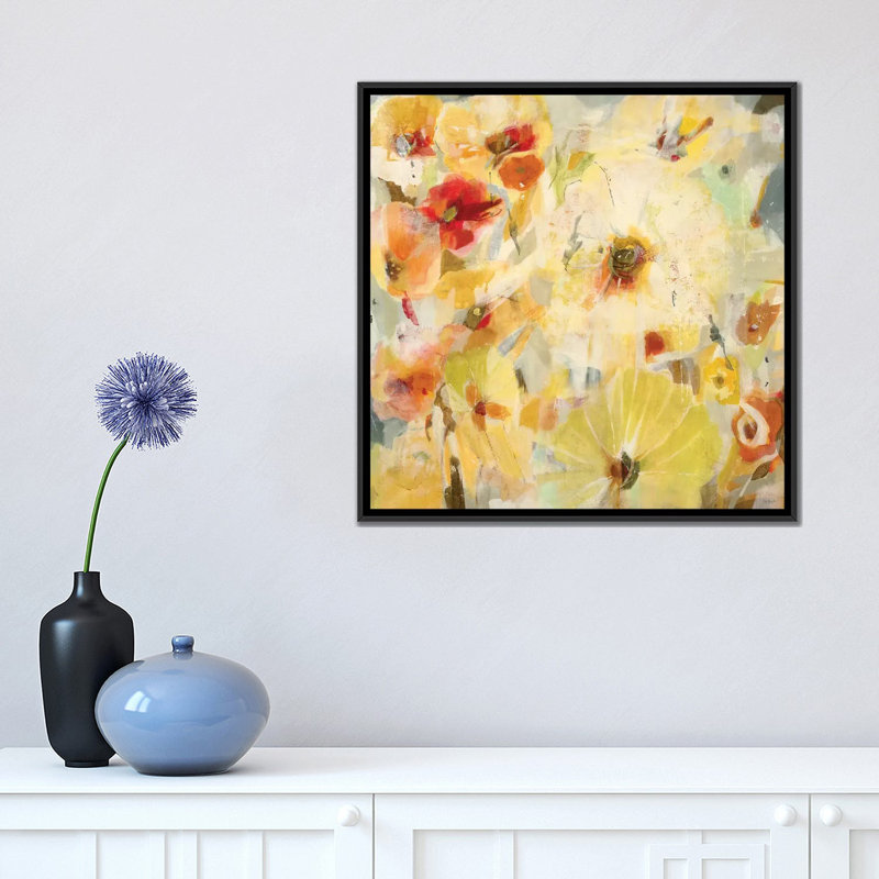 « reveal », impression sur toile, H 18 po x l 18 po x P 1,5 po, Toile avec cadre noir, Pas de tapis