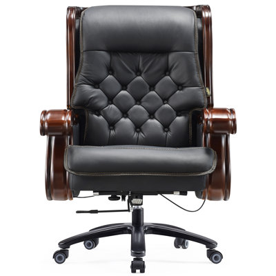 Fauteuil de direction en cuir véritable Timko