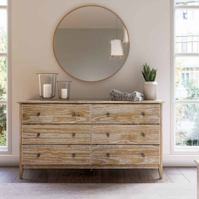 Greenport Solid Wood 63.75'' W 6 - Drawer Dresser