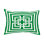 Greek New Key Geometric Outdoor Reversible Throw Pillow