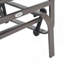 Fauteuil oscillant d'extérieur, balançoires pour patio extérieur avec mécanisme à bascule lisse et construction légère pour la cour arrière, gris