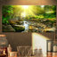 «Mountain Stream in Forest», reproduction de photo sur toile-802859897-802859901