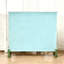 Banc de rangement vert en bois manufacturé