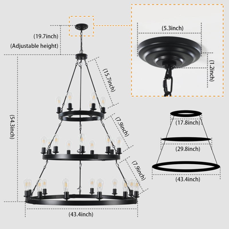 Tiered Ceiling Light