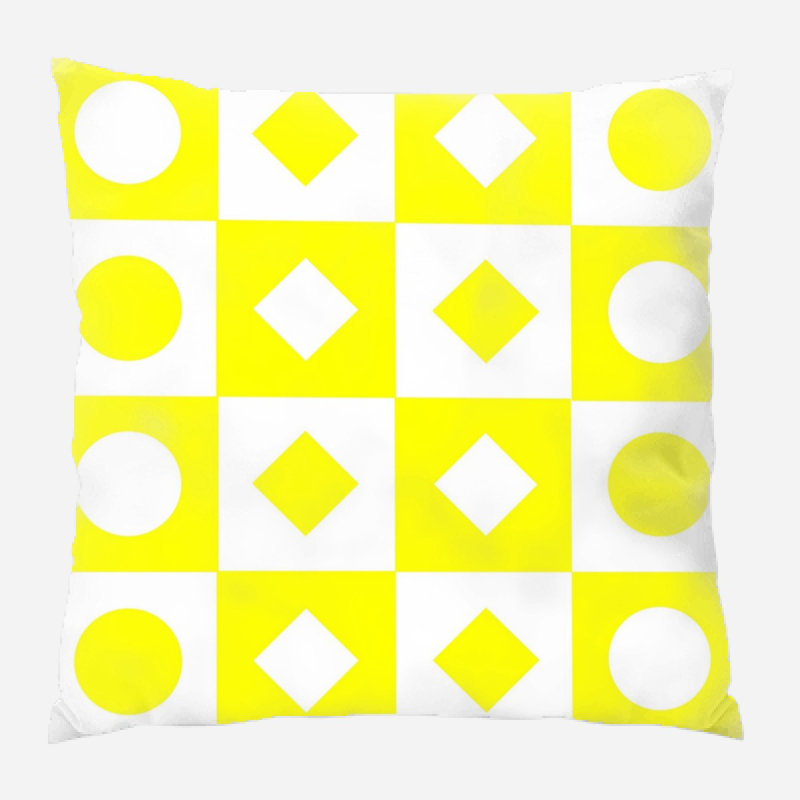 Background Geometric Microsuede Reversible Throw Pillow