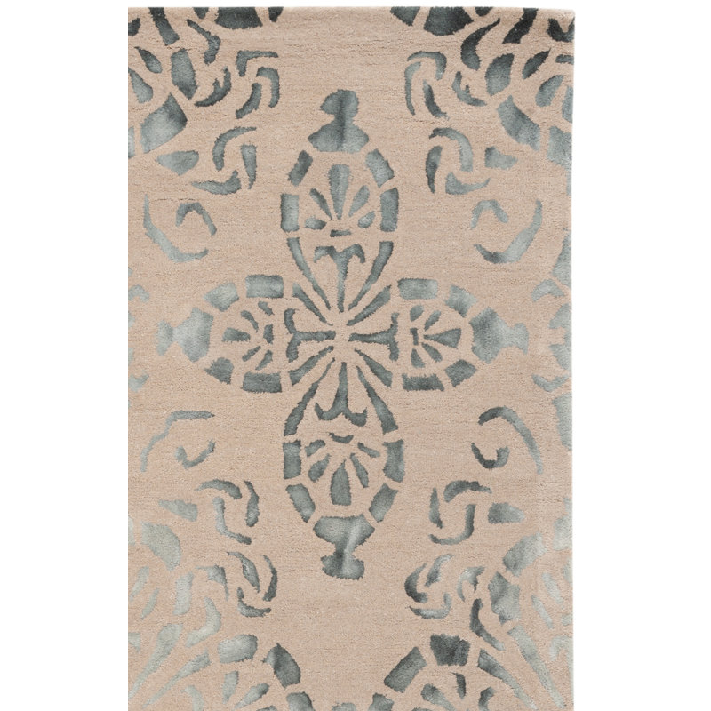 Tapis brun clair en laine touffeté à la main Oakton, Rectangle 3 pi x 5 pi