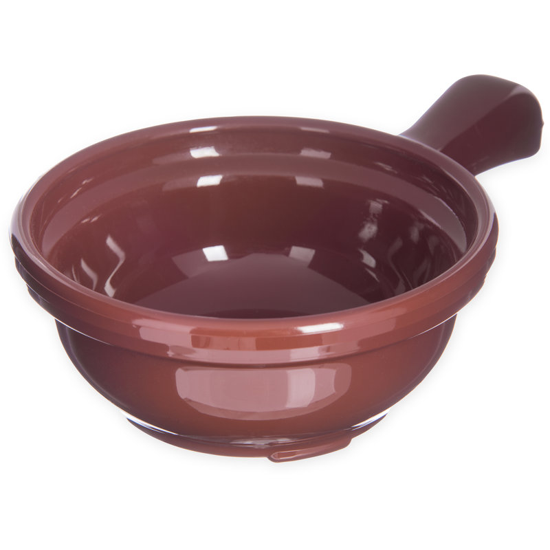 8 Oz. Handled Soup Bowl, Brown