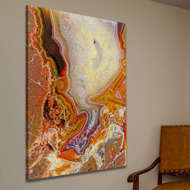 « ammolite », reproduction d’art sur toile tendue, H 30 po x l 20 po x P 1,5 po