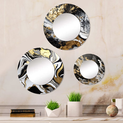 Ellabelle Metal Round Mirror