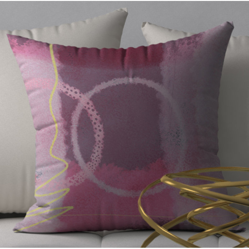Abstract Throw Pillow, 24" x 24"