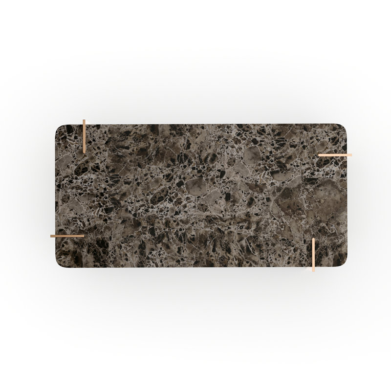 ALTURA REC STONE TOP COCKTAIL TBL, 15" H x 54" W x 26.5" D