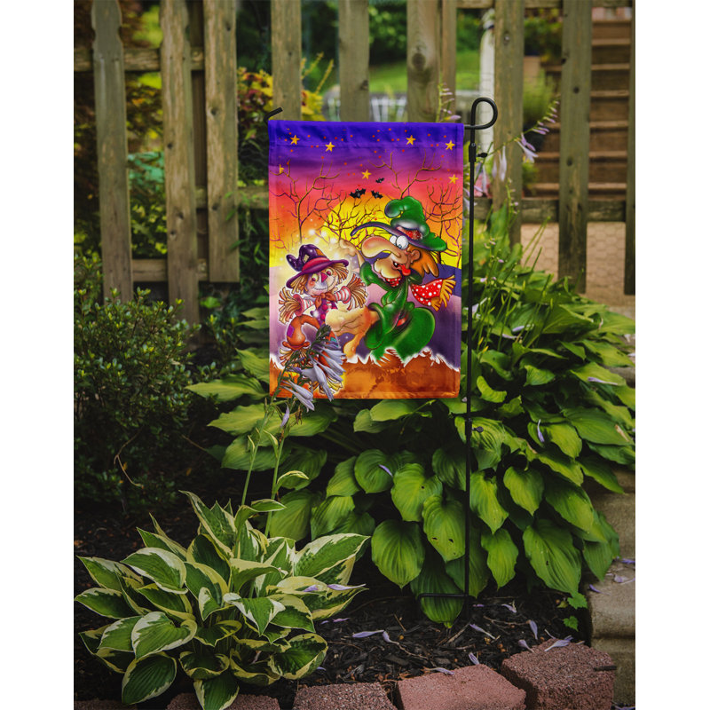 Double Sided Polyester Halloween Garden Flag, 28" H x 40" W