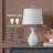 19”Ceramic Table Lamp Set of 2, Modern Bedside Lamps for Nightstand, Bedroom, Living Room with Rocker Switch, White-1727100172