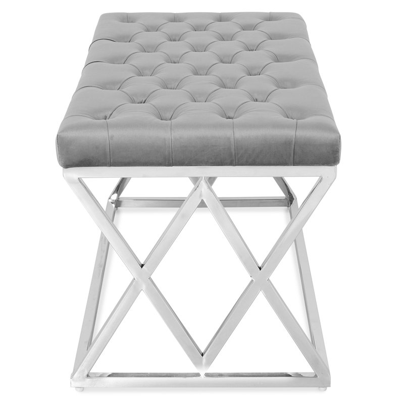 Heba Polyester Upholstered Bench