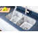 32.5'' L Undermount Double Bowl Stainless Steel Kitchen Sink