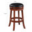 Swivel Upholstered Counter Stool with Solid Wood Frame-69426727-69426728