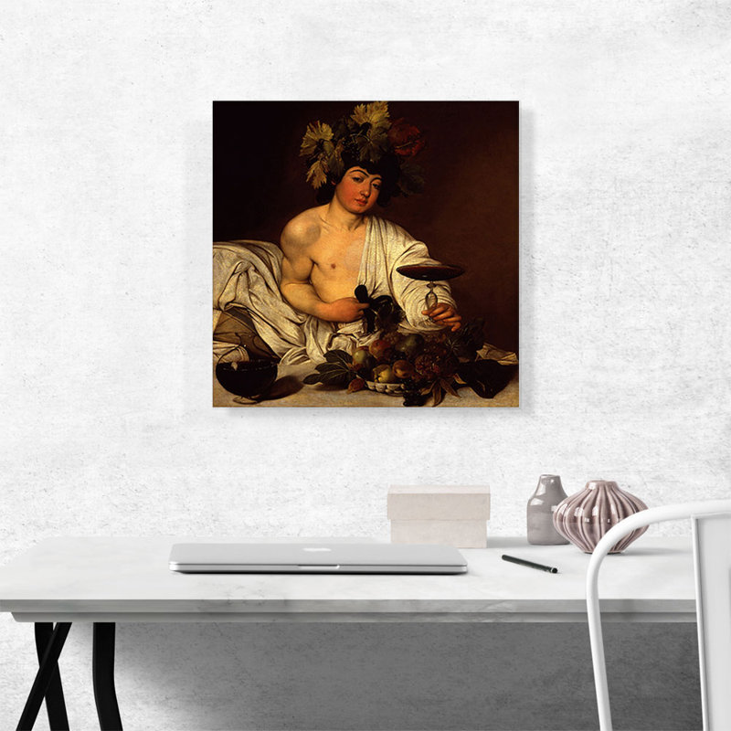 The Young Bacchus 1590 - reproduction d'art, H 18 po x l 18 po x 1,5 po