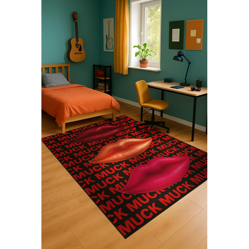 Tapis tissé orange Mosso, 2'6" x 9'10"