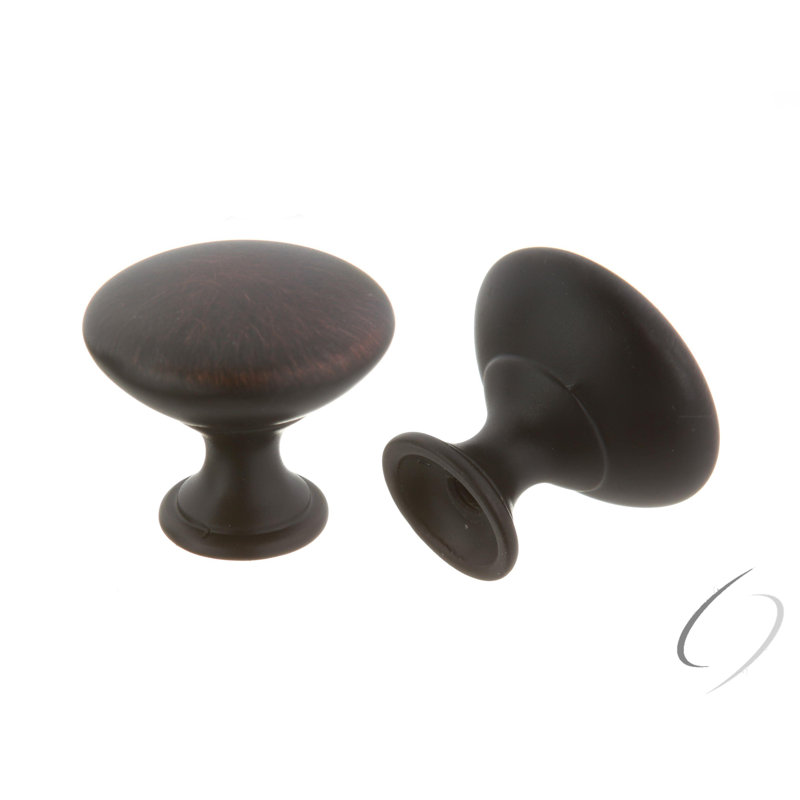 Poignée champignon 17/16 po de diamètre, Bronze huilé