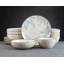 Ensemble de vaisselle 12 pièces, service pour 4, multicolore