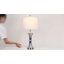 Lampe de table USB en verre 28 po Gracelan, ampoules incluses-124572824
